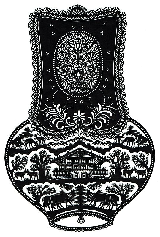 Scherenschnitt Glocke