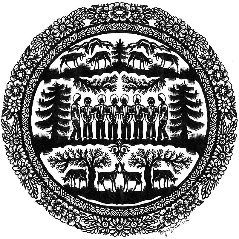 Scherenschnitt Jodler